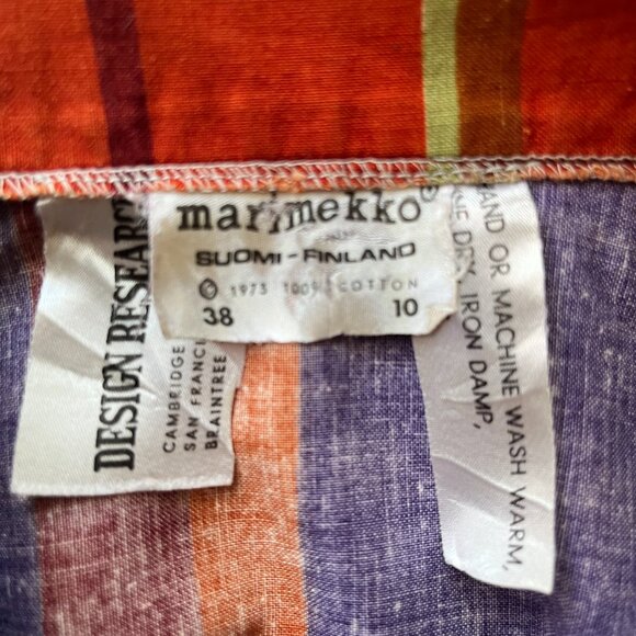 Original 1973 Marimekko for Design Research A-line dress - Picture 4 of 6